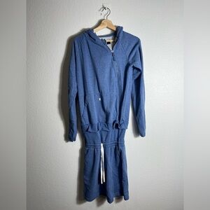 Tuxy one piece lounge wear jumpsuit short blue  XS